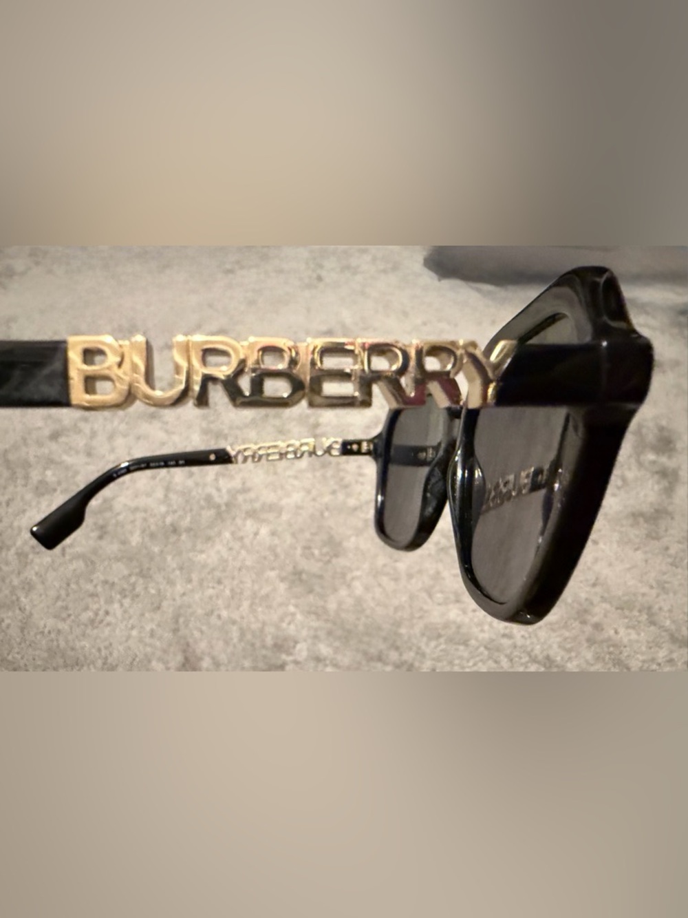 Burberry Black Sunglasses with Tan Accessories - Picture 4 of 8